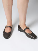 Sneakers Uit Leder Aliwell Bruin women A2715-vue-porte